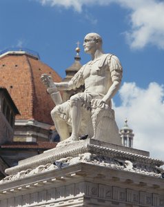 Monument til Giovanni dalle Bande Nere, Piazza San Lorenzo, Firenze (marmor)